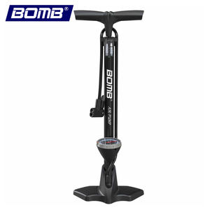 Bomba de bicicleta BOMB, bomba manual con manómetro, bomba de suelo portátil de alta presión para bicicleta eléctrica - Product Image 1