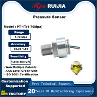 Transmetteur de pression de haute précision personnalisé PT1T capteur de pression pneumatique et hydraulique 70Mpa à grande portée