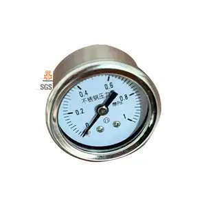 Manufacturer stainless steel pressure gauge brass joint high quality pressure gauge