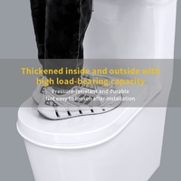 XJJ-9058 Couvercle de siège de toilette en plastique à fermeture lente, design européen moderne, allongé, avec garantie de 3 ans pour usage en salle de bain