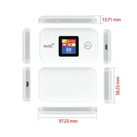 Routeur WiFi portable A8 4G avec écran couleur pour le bureau, les voyages d'affaires et l'utilisation en extérieur