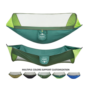 <span class=keywords><strong>Hamac</strong></span> en <span class=keywords><strong>toile</strong></span> pour camping en plein air, vente en gros, automatique, ouverture rapide, <span class=keywords><strong>moustiquaire</strong></span>, 260x140 cm, <span class=keywords><strong>hamac</strong></span> portable - Product Image 1