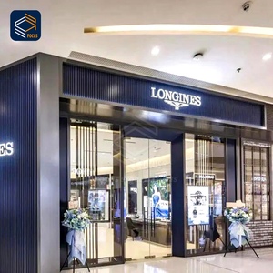 Comptoir de présentation mural en verre double pour magasin de bijoux de luxe moderne, <span class=keywords><strong>vitrine</strong></span> personnalisée pour aménagement de vente au détail - Product Image 5