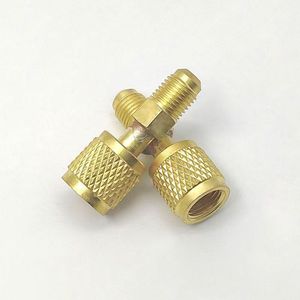 Adaptateur de climatisation Kki R22 à R410A, raccord de charge de réfrigérant tout en cuivre 5/16 Sae à 1/4 pour usage domestique - Product Image 5