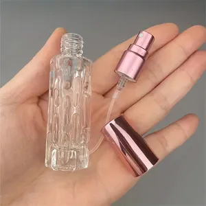 Lüks 5ml 8ml 10ml parfüm şişesi küçük taşınabilir fantezi dolum parfüm boş Atomizer sprey cam şişe