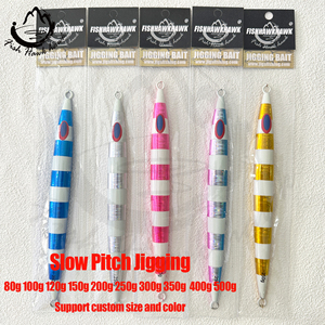 Venta al por mayor 100g 120g 150g 200g 250g 300g 350g 400g 500g luminoso paso lento <span class=keywords><strong>jigging</strong></span> señuelo para agua salada metal plomo pesca señuelo - Product Image 4