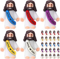 Figurines de Jésus en vrac, mini décorations de Pâques 3,5x3cm, grande taille, éclairage festif identique à Amazon