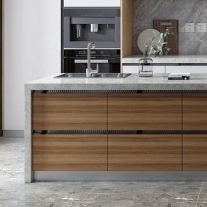 Fábrica de Gabinetes de Madera Benovo, Estilo Americano, Gabinete de Cocina Clásico Shaker de Madera Sólida Moderna Personalizada con Diseño de Isla - Product Image 2