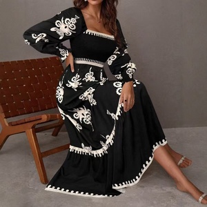 Euromaidan Primavera Nueva Colección 2026 Nuevo Estilo <span class=keywords><strong>AliExpress</strong></span> Elegante Vestido Largo Estampado con Mangas Largas - Product Image 1