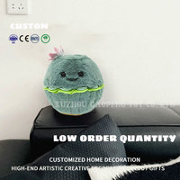 Peluche en forme de plante en pot personnalisable, décoration de chambre et de maison, ornement en peluche fleur de lotus, animal en peluche