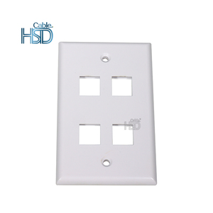 Tấm Mặt Chất Lượng Cao Kiểu Mỹ Tấm Tường 4 Cổng Cho Giắc Cắm Keystone RJ45 4 Cổng Tấm Mặt - Product Image 3