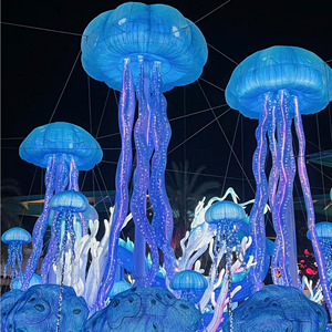 Décoration extérieure personnalisée Performance Silk LED Light Simulation Ocean Lamp Fabricants de lanternes chinoises Crafted Passage - Product Image 3