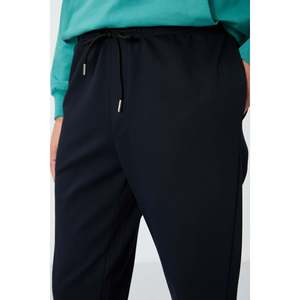 Pantalones Deportivos Azul Marino para Hombre, Cintura Elástica, Corte Estándar, Casuales, Transpirables - Product Image 2