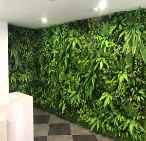 Neues Design Maßgefertigte Vertikale Pflanzenwand im Dschungel-Stil Künstliche Hintergrundwand-Paneele Grüne Graswand für Heimdekoration - Product Image 6