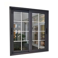 Ventana Corredera de Aluminio Resistente a Huracanes, Eficiente Energéticamente, con Doble Vidrio y Rotura de Puente Térmico, para Cocina y Hogar