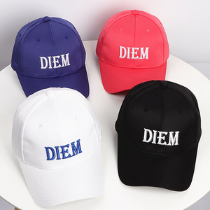 Gorra de béisbol Diem 100% algodón con bordado, gorra informal unisex - Product Image 1