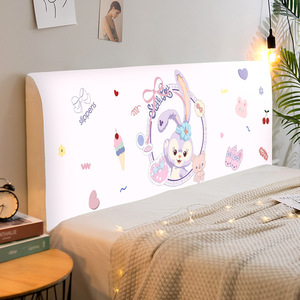 Copritestata del <span class=keywords><strong>Letto</strong></span> Elastico Traspirante con Disegni Cartoon, Protezione <span class=keywords><strong>Universale</strong></span> Antipolvere per Testiera per Tutte le Stagioni - Product Image 4