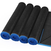 Filet d'ombrage agricole noir en PEHD, taux d'ombrage 35%-95%, tissu anti-UV pour serre, légumes, plantes, ferme, taille personnalisée