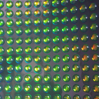 Yeux de leurre de pêche holographiques verts, œil de poisson artificiel, œil de poisson 3D, yeux de leurre de pêche