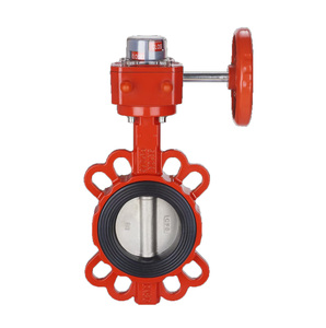 Engranaje helicoidal Interruptor de señal Tipo de oblea Válvula de mariposa de aleación de aluminio AL Válvulas de mariposa de gama alta 5K 10K PN10 PN16 - Product Image 5