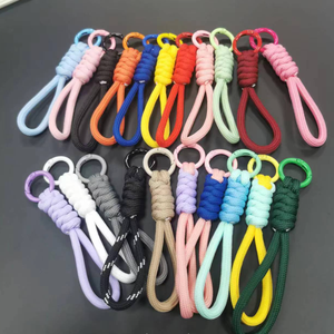Großhandel Schlüssel anhänger <span class=keywords><strong>Lanyard</strong></span> Paar Nylon Key <span class=keywords><strong>Lanyard</strong></span> Bergsteiger Schnalle Geflochtenes Seil Tasche Anhänger - Product Image 3