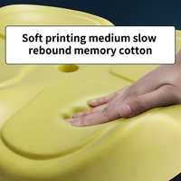 Coussin de siège ergonomique en forme de U antidérapant en velours avec mousse à mémoire de forme écologique personnalisable et antibactérien