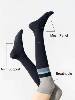 Chaussettes de compression montantes colorées, respirantes et tendance, nouveau style sportif, pour la course à pied, vente en gros