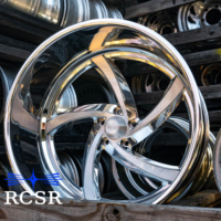 Jantes RCSR Deep Dish soudées en 2 parties, design 20 22 24 26 pouces, finition brossée, jantes en alliage forgé personnalisées pour Chevrolet Oldsmobile