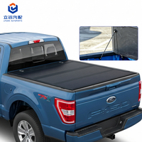 Couverture de benne rigide à profil bas, pliable en quatre parties, pour Ford F-150 2015-2024, benne de 6,5 pi (79 po), accessoires de camionnette résistants aux intempéries