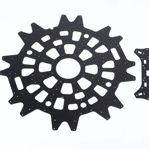 Pièces de coupe <span class=keywords><strong>CNC</strong></span> en fibre de carbone personnalisées 3K de haute qualité, épaisseur 0.2mm-5mm, pour châssis FPV Drone RC