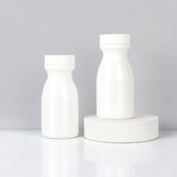 Bouteille en plastique HDPE de 130 ml, conteneur vide personnalisé pour pilules, capsules de vitamines, comprimés nutritionnels, emballage de compléments alimentaires