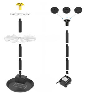 Kit de bomba de banho para casa, decoração de jardim alimentada por painel solar, fonte de água automática de 4W - Product Image 2