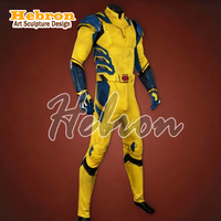 Costume de cosplay Wolverine personnalisé de haute qualité, 3 ensembles, combinaison moulante, robes, leggings pour adultes, unisexe, tricoté sur mesure