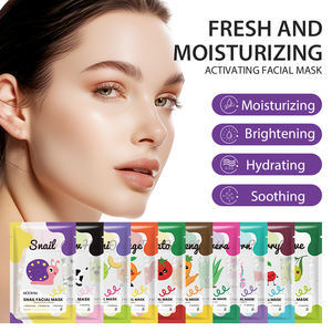 Mascherina per viso Private Label Beauty Beauty idratante Mascarillas maschera facciale foglio coreano per la cura della pelle idratante maschera per il viso di frutta - Product Image 2