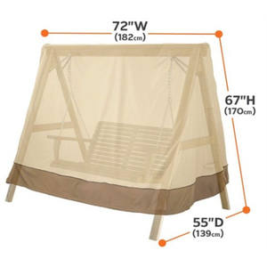 Housse de balançoire à trois places en forme de A imperméable pour jardin extérieur/patio en plein air, fabriquée en tissu Oxford - Product Image 2