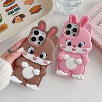 Coque de protection antichute en silicone 3D motif lapin mignon et souple pour smartphones Infinix POP 8/POP 20/Spark 30/IP 15 – Populaire de l'usine BAILI