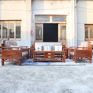 Poltrona Combinata <span class=keywords><strong>in</strong></span> Legno Massello Stile Cinese Moderno con <span class=keywords><strong>Testa</strong></span> di <span class=keywords><strong>Elefante</strong></span> per Conservazione e Divertimento nel Soggiorno - Product Image 2