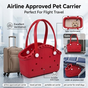 Sac de transport pour animaux de compagnie en EVA, imperméable et anti-sable, idéal pour les voyages à la plage, facile à nettoyer, pour petits animaux - Prix de gros - Product Image 4