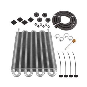 Motor de coche universal 12 "15" 18 "24" Enfriador de <span class=keywords><strong>aceite</strong></span> de transmisión Kit de refrigeración de doble paso True Cool Fin - Product Image 6