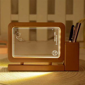 Tableau lumineux 3D créatif en acrylique Teenage HeartCan be frotted Shine Acrylique Message Board Light DIY LED Night Light - Product Image 5