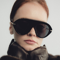 Lunettes de soleil pilote YHY à grande monture avec protection UV400, style sportif personnalisé pour l'extérieur