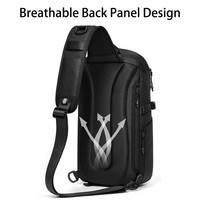 Tas Dada Anti Air, Tas Dada Custom Logo, Tas Selempang Ringan untuk Perjalanan Outdoor, Grosir Tas Dada untuk Pria dan Wanita