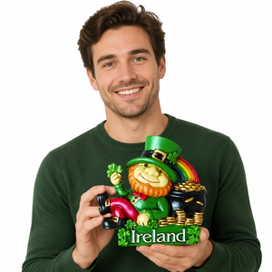 Imán de Resina 3D para Refrigerador con Diseño de Duende Irlandés de Dublín, Artesanía en Resina - Product Image 5