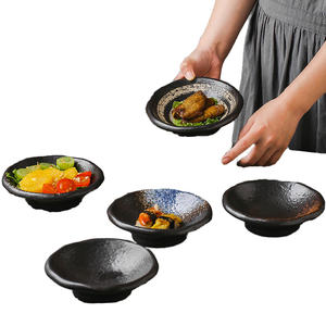 ชามเซรามิกทรงกลมแบบญี่ปุ่น คลาสสิก เป็นมิตรกับสิ่งแวดล้อม ความจุสูง สำหรับเสิร์ฟซุป ของว่าง จานสลักลาย สำหรับตั้งแคมป์ - Product Image 1