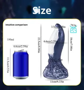 Dildo de Silicona Realista Airis Alien Whale, Grueso, Grande, Serpentino, Suave, 100% Impermeable, Tapón Anal, para Hombre/Mujer, Juguete Sexual para Adultos - Product Image 2