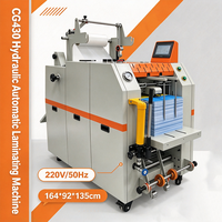 Laminateur hydraulique automatique CG430, machine à laminer les feuilles pour la couverture de livres, les brochures, la lamination des affiches