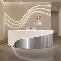 Comptoir de réception moderne YS-0650 pour bureau et salon de beauté
