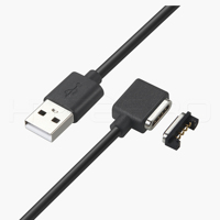 Cable Magnético USB HYTEPRO M501B con Diseño de 4 Pines para Carga y Transferencia de Datos en Dispositivos Médicos, IoT y Wearables