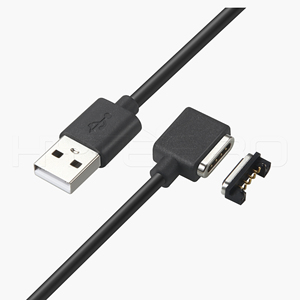 Câble de charge et de données magnétique USB à 4 broches coudé sur le côté M501B personnalisé pour les appareils connectés intelligents, les dispositifs médicaux IoT et les appareils électroniques compacts - Product Image 6