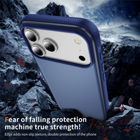 Coque 2-en-1 pour iPhone 18 17 16 Pro Max, dos plat et lisse en TPU+PC, avec bords latéraux antidérapants pour la caméra, anti-chute et anti-rayures